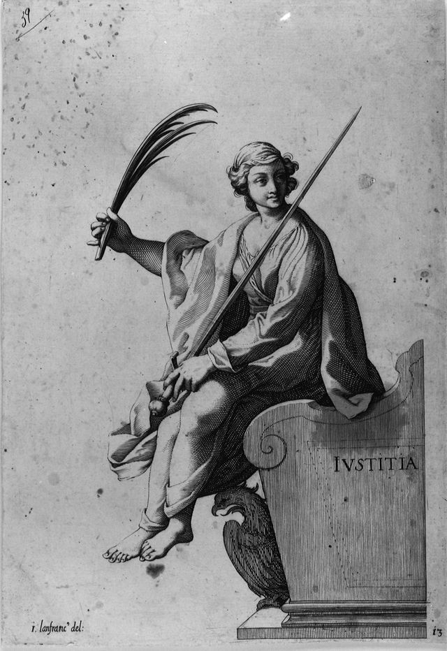 Giustizia (stampa, serie) di Lanfranco Giovanni, Cruger Teodoro (XVII)