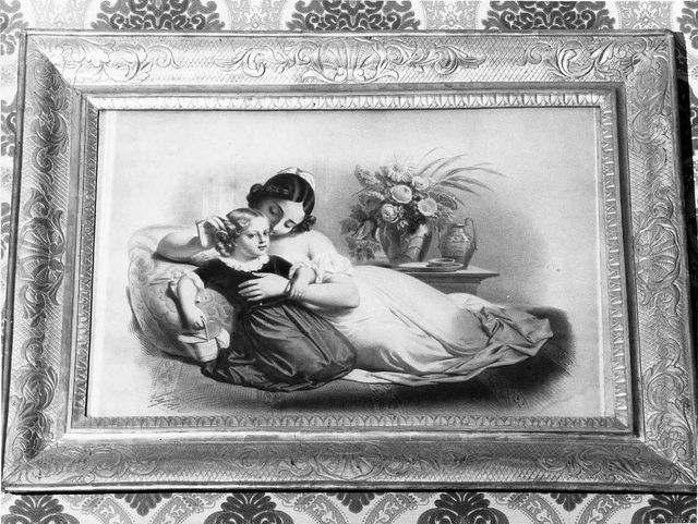 madre con figlia (stampa, serie) - ambito italiano (XIX)
