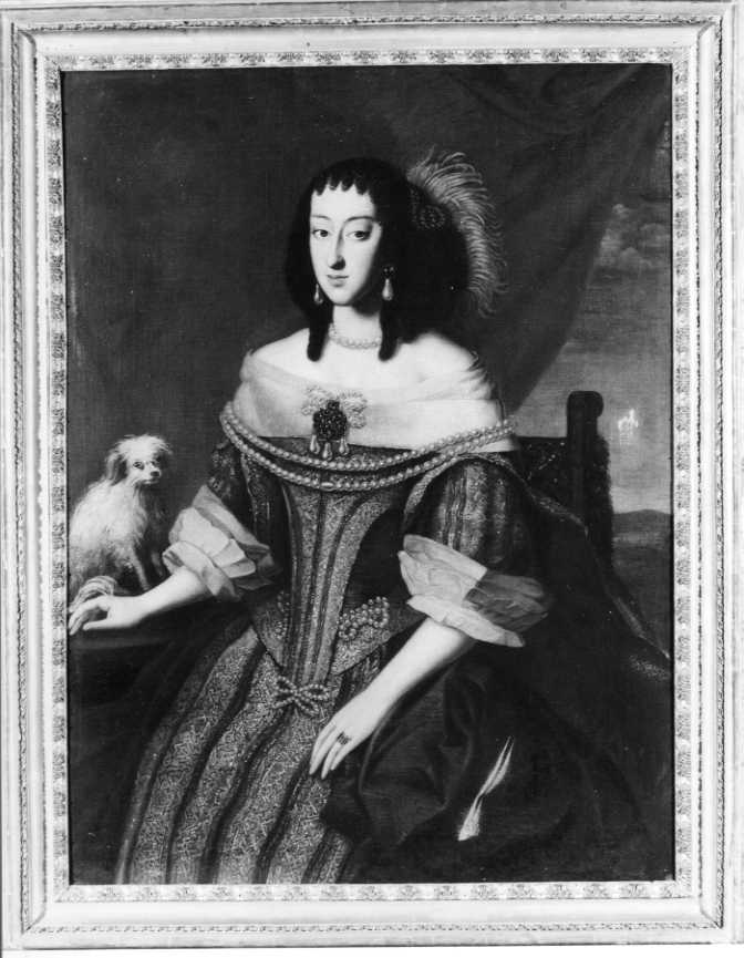 Ritratto di Margherita Violante (o Iolanda) di Savoia (dipinto) - ambito parmense (seconda metà sec. XVII)