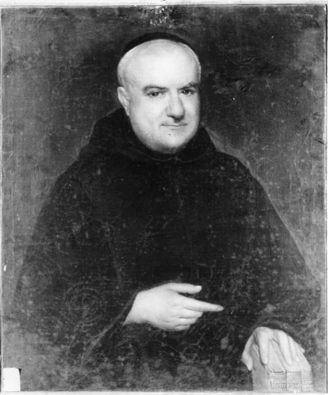 Ritratto di ecclesiastico (dipinto) - ambito campano (seconda metà sec. XVIII)