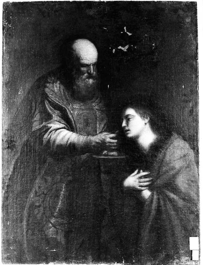 Scena eucaristica (dipinto) di Fracanzano Cesare (prima metà sec. XVII)