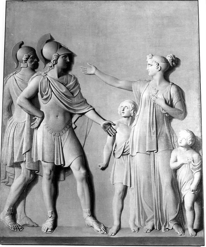 Alessandro Magno e Timoclea (dipinto) di Guerra Camillo (prima metà sec. XIX)