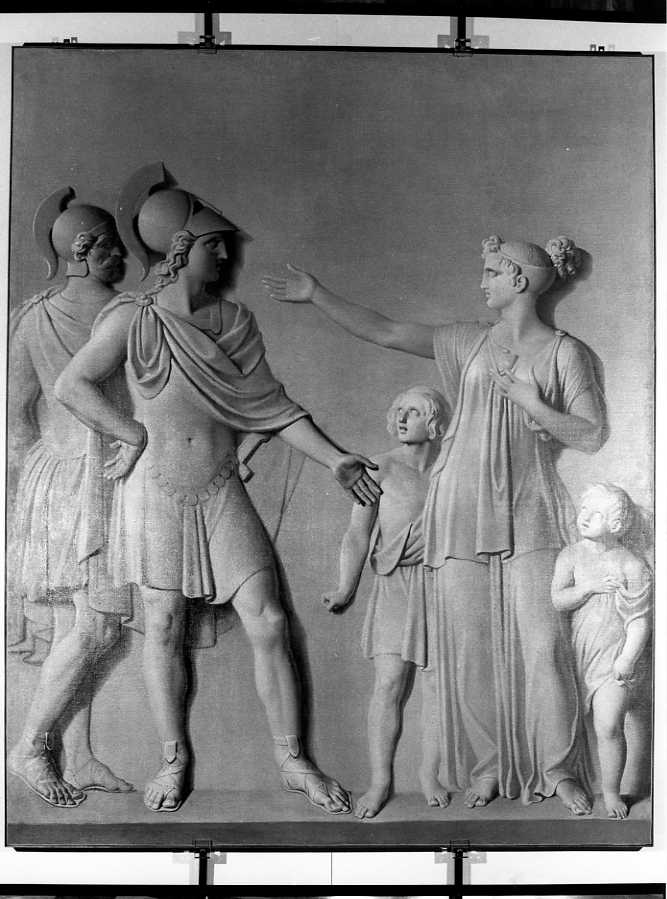 Alessandro Magno e Timoclea (dipinto) di Guerra Camillo (prima metà sec. XIX)