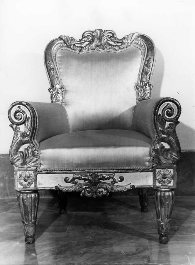 poltrona, serie - bottega campana (seconda metà sec. XVIII)