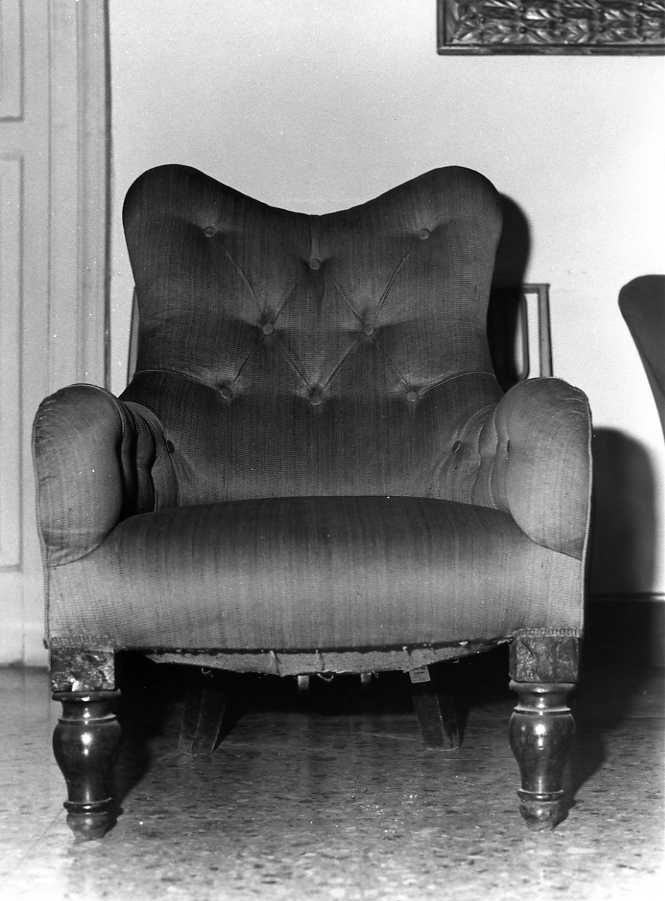 poltrona, serie - bottega campana (seconda metà sec. XIX)