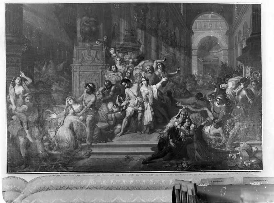 Ratto delle spose veneziane (dipinto) di De Vivo Tommaso (sec. XIX)