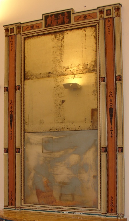 Specchiera (specchiera) - bottega campana (prima metà sec. XIX)