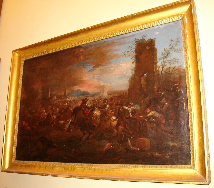 Battaglia (dipinto) di Rosa Salvator (maniera) (prima metà sec. XVIII)