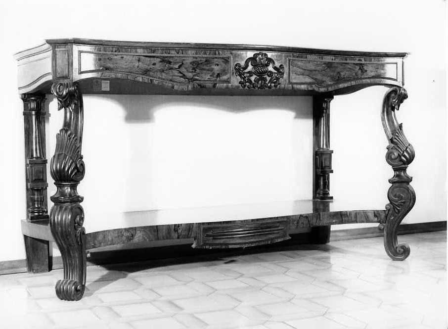 console - rettangolare, coppia - bottega campana (terzo quarto sec. XIX)
