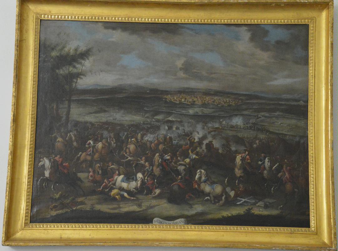 Battaglia di Torino, Battaglia di Tarrano (titolo precedente), battaglia (dipinto, ciclo) - ambito parmense (terzo quarto sec. XVIII)