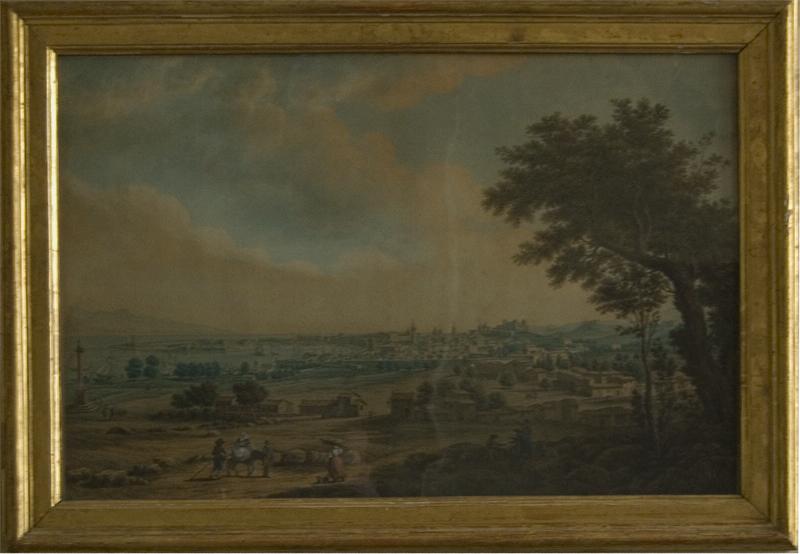 Veduta di Messina, veduta di Messina (dipinto, opera isolata) di Martorana Pietro (prima metà sec. XVIII)