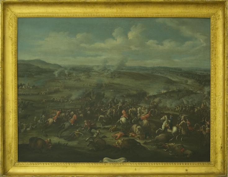 Battaglia di Blenheim, Battaglia di Donherttein (titolo precedente), battaglia (dipinto, ciclo) - ambito parmense (sec. XVIII)