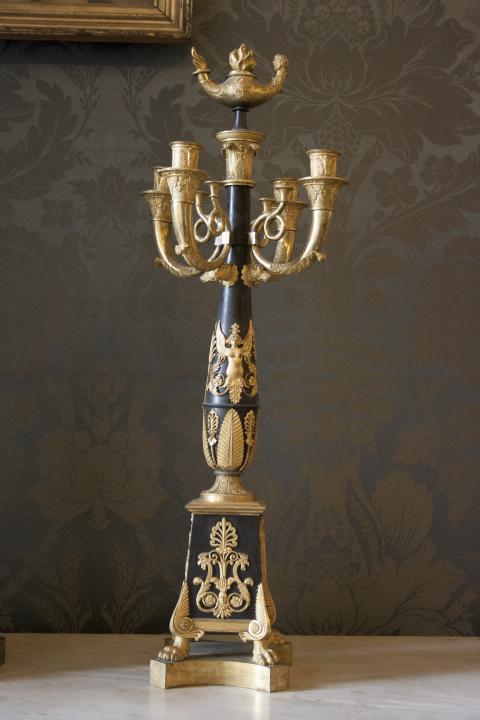 candelabro - da tavolo, serie - manifattura napoletana (primo quarto sec. XIX)