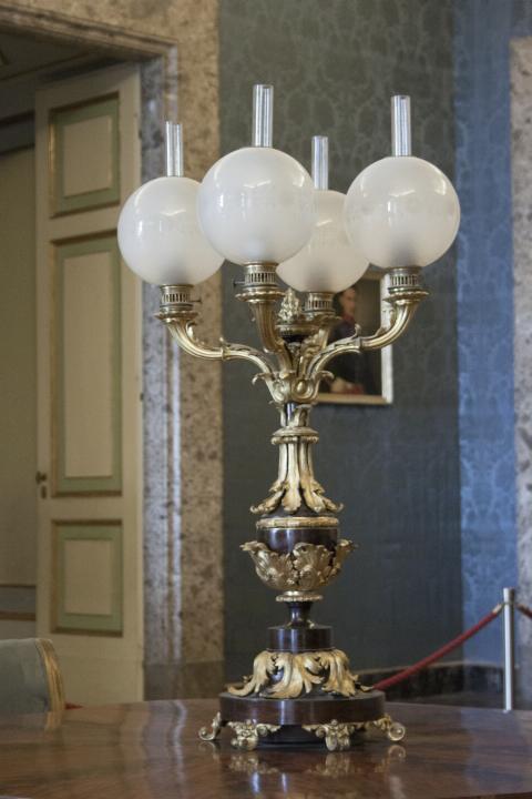 lume, opera isolata - manifattura napoletana (metà sec. XIX)