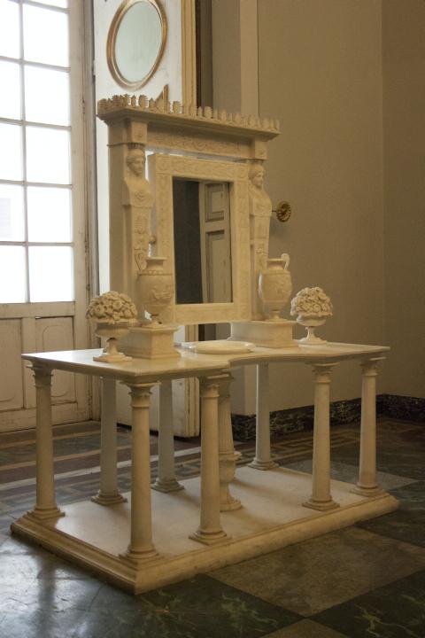 tavolino da toeletta, opera isolata di Del Nero Giuseppe (attribuito) - ambito toscano (sec. XIX)