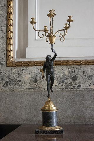 Allegoria della Fortuna (candelabro - da tavolo) - ambito napoletano (prima metà sec. XIX)