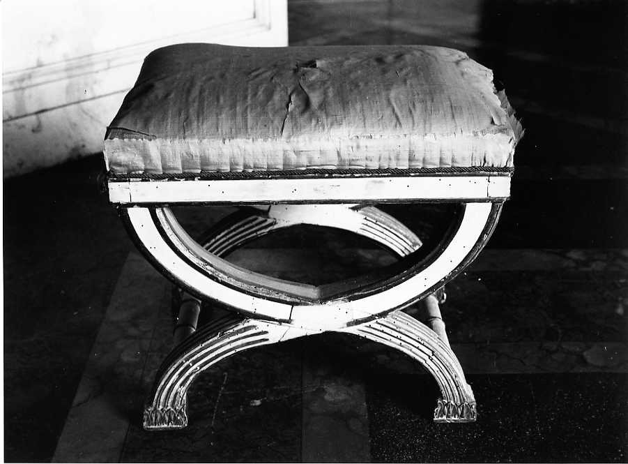 sgabello, serie - manifattura napoletana (prima metà sec. XIX)