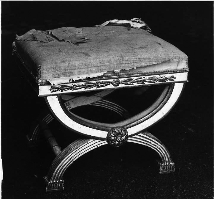 sgabello - bottega campana (prima metà sec. XIX)