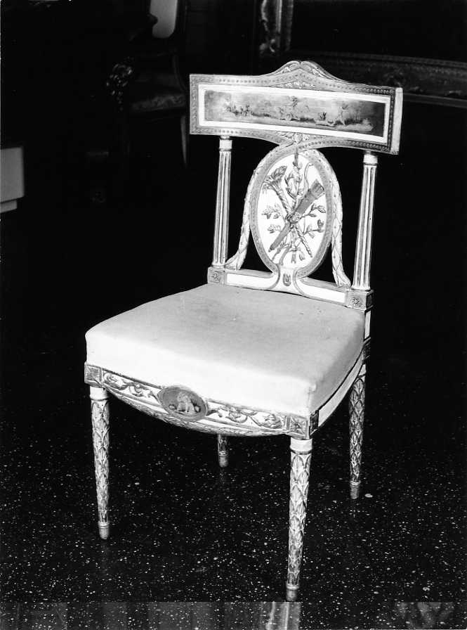 sedia, serie di Fiore Gennaro (attribuito), Pittarelli Antonio (attribuito) (seconda metà sec. XVIII)