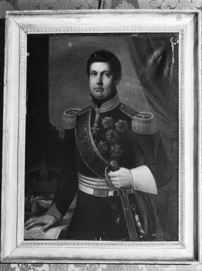 ritratto di Ferdinando II di Borbone (dipinto) di Bonolis Giuseppe (prima metà sec. XIX)