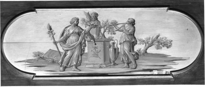 scena allegorica con Vestali (dipinto) di Magri Gaetano (cerchia) (fine sec. XVIII)