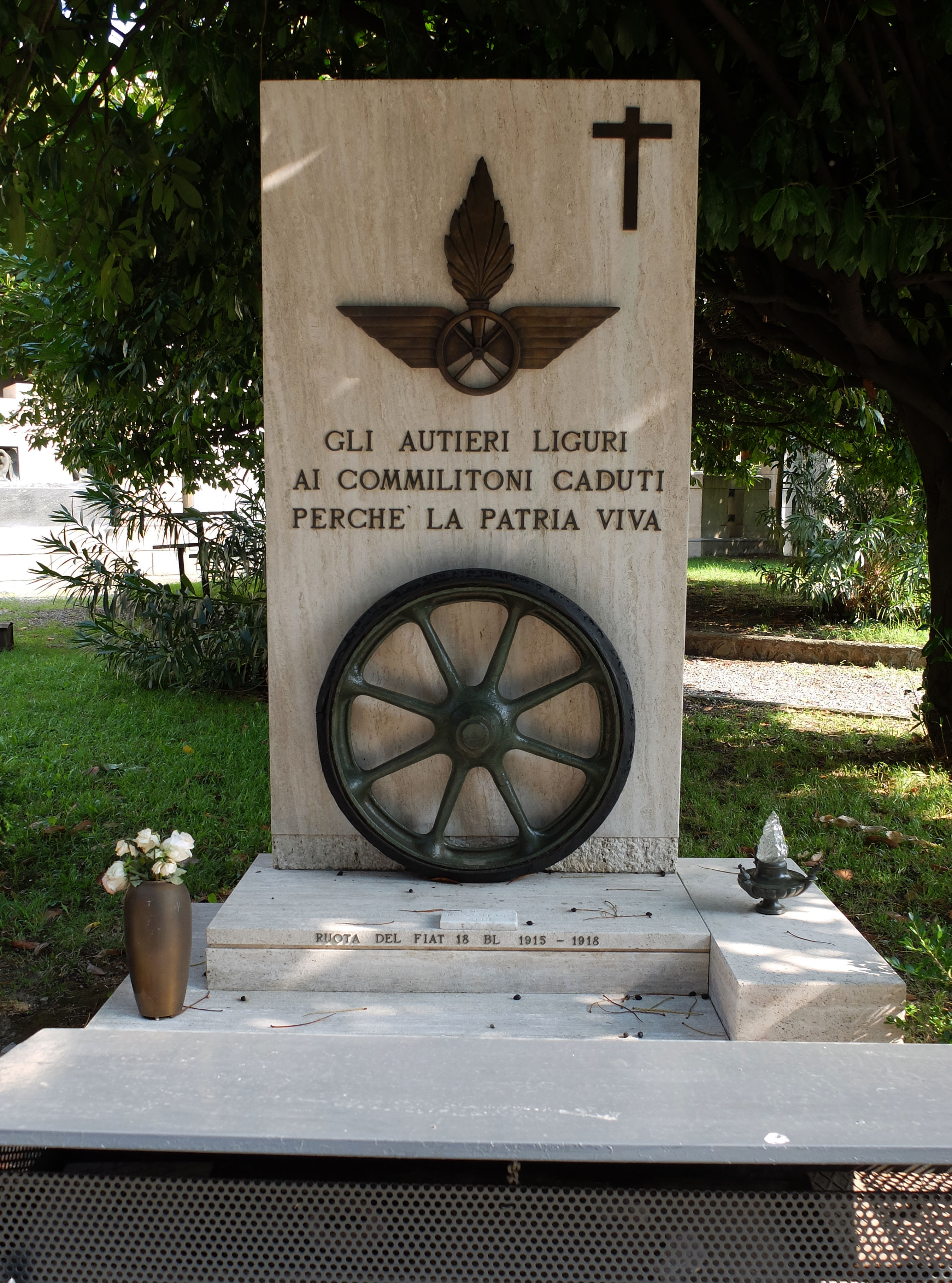 Monumento ai caduti autieri liguri, Autieri (monumento ai caduti - a lapide) - ambito genovese (prima metà XX)