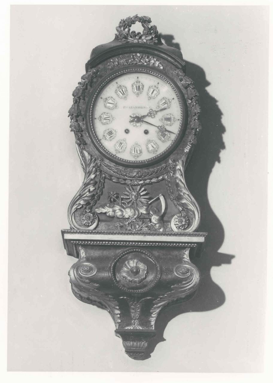 OROLOGIO A MURO, opera isolata di Granaglia - produzione parigina (terzo quarto sec. XIX)