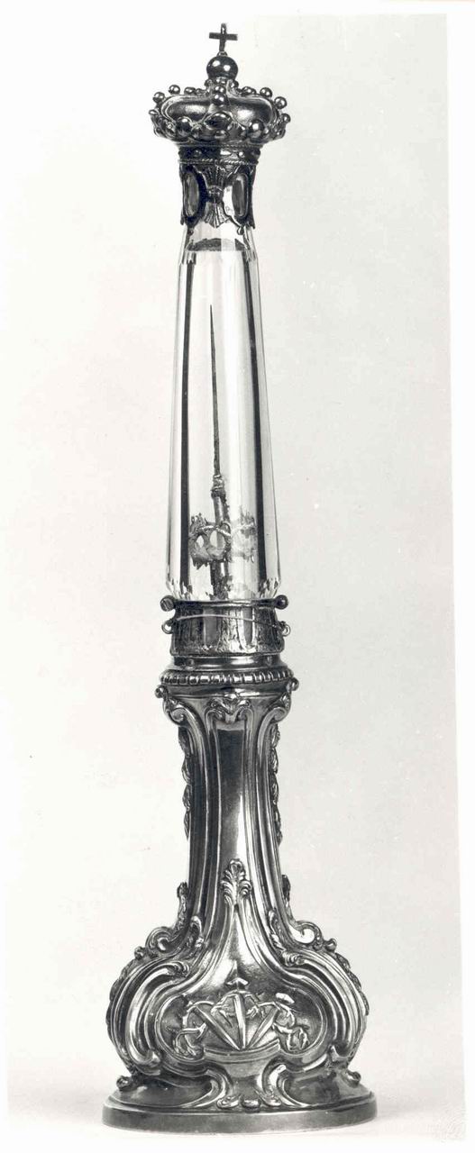 SIMBOLI DELLA PASSIONE DI CRISTO (RELIQUIARIO A FIALA, opera isolata) - bottega piemontese (primo quarto sec. XIX)