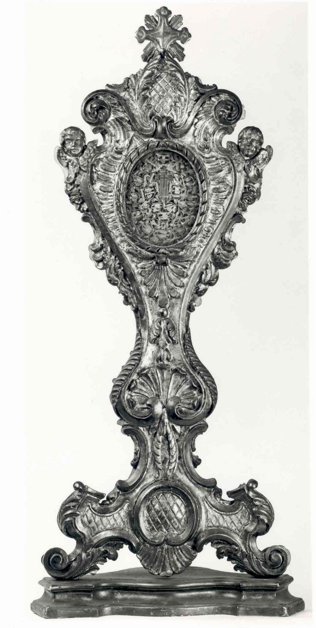 RELIQUIARIO - A OSTENSORIO, elemento d'insieme - bottega piemontese (terzo quarto sec. XVIII)