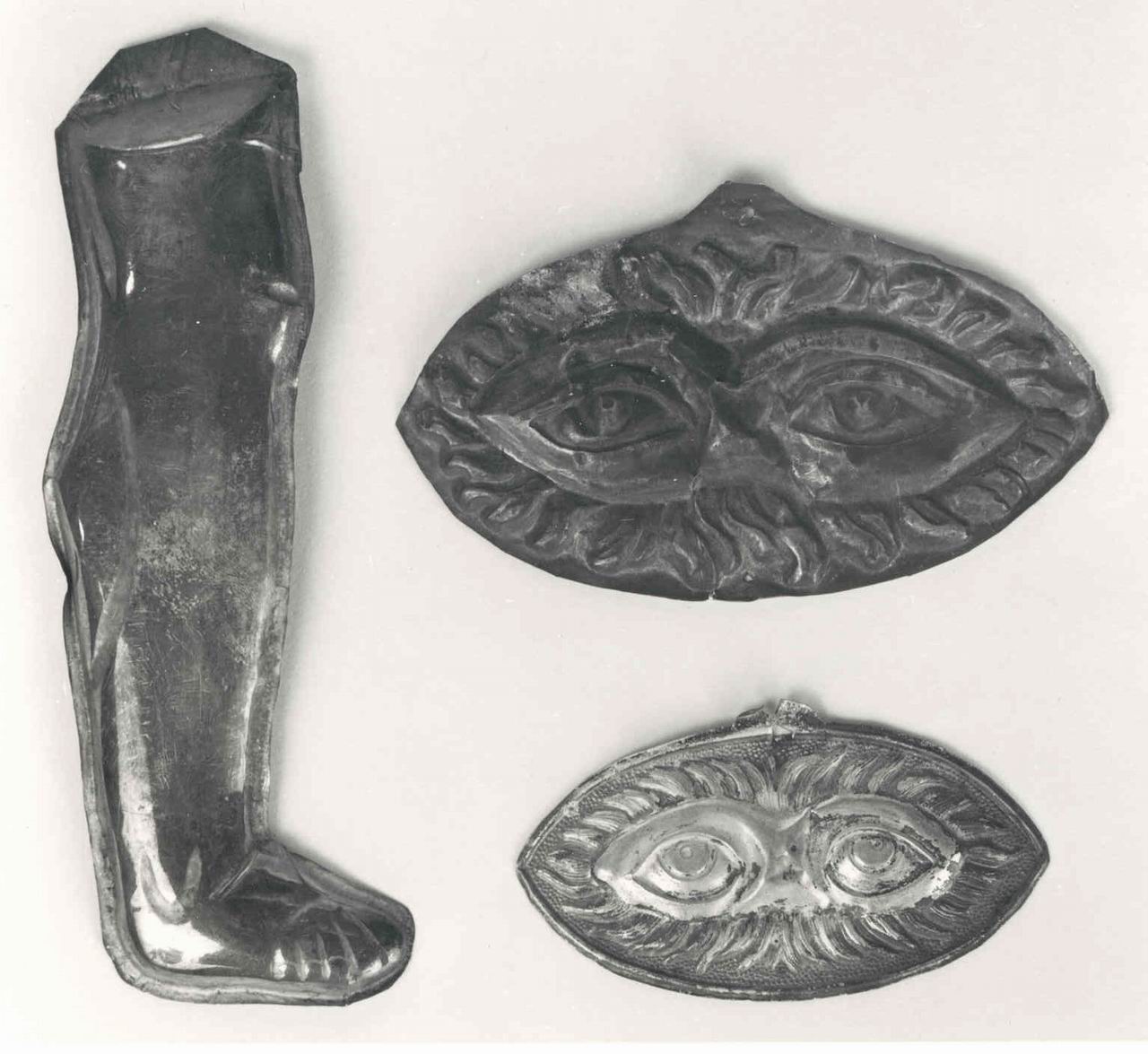 OCCHI (EX VOTO A RILIEVO, opera isolata) - bottega piemontese (prima metà sec. XIX)