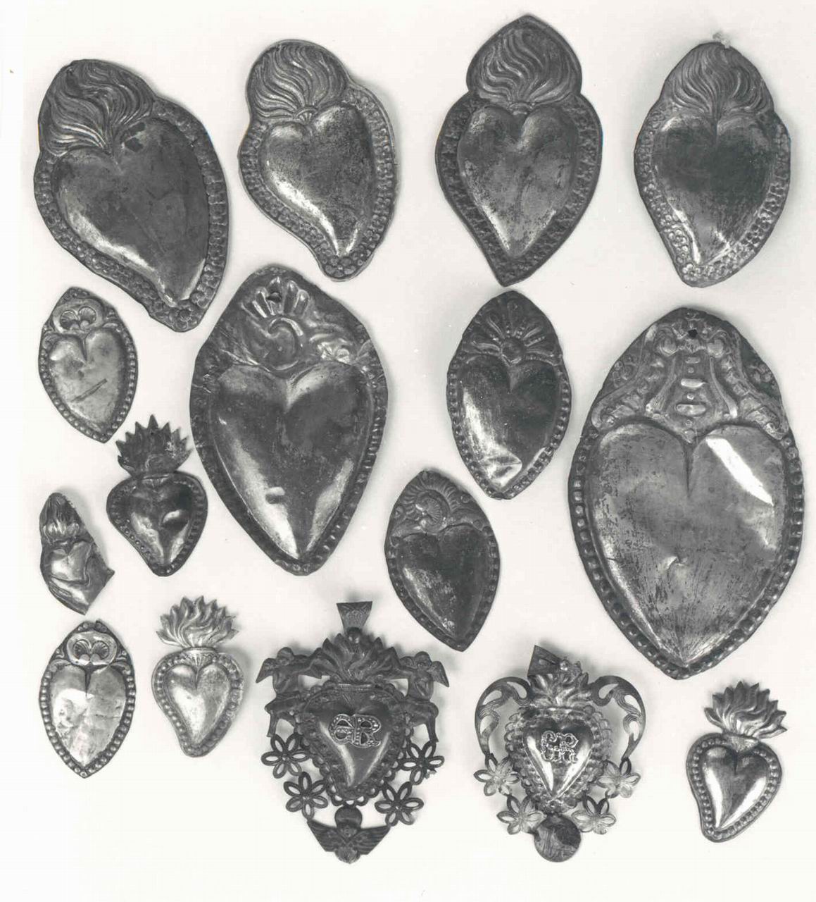 SACRO CUORE (EX VOTO A RILIEVO, frammento) - bottega piemontese (seconda metà sec. XIX)