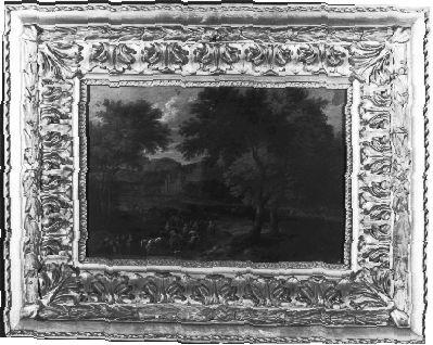 Paesaggio con figure (dipinto) di Baudewijns Adriaen Frans, Bout Pieter (ultimo quarto sec. XVII)