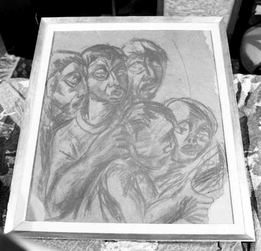 Il coro (dipinto) di Bertini Gianni (secondo quarto sec. XX)