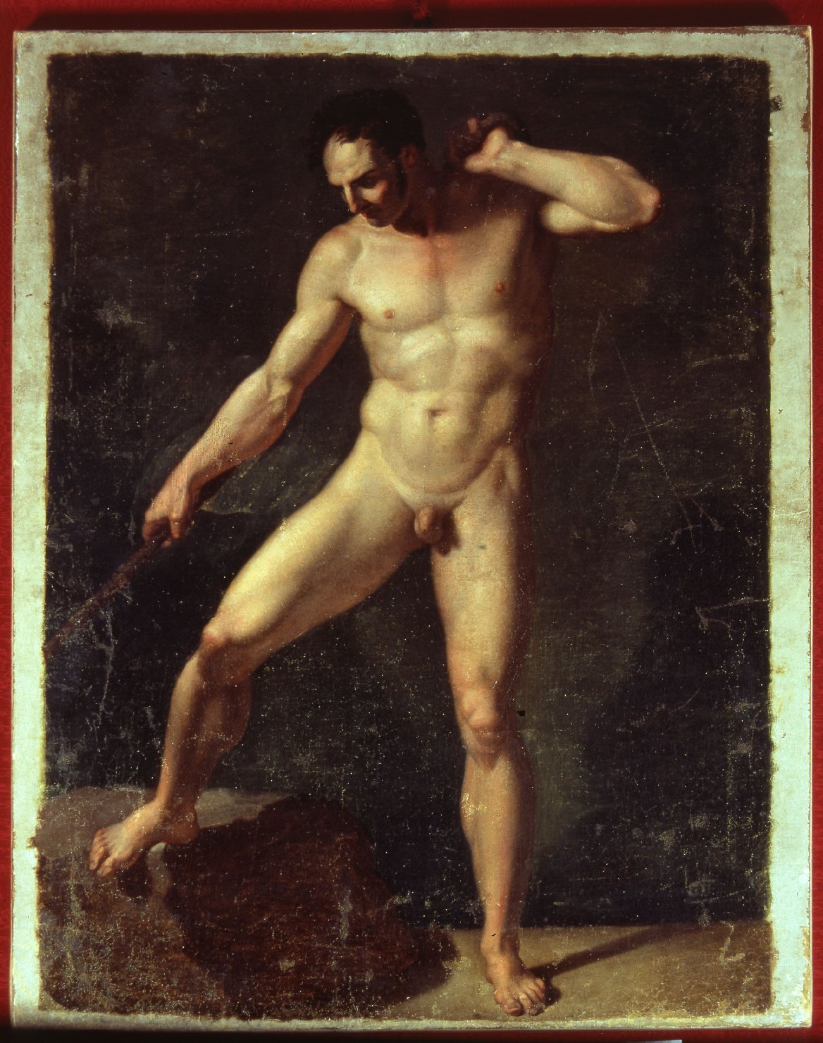 Nudo maschile (dipinto) di Bezzuoli Giuseppe (sec. XIX)