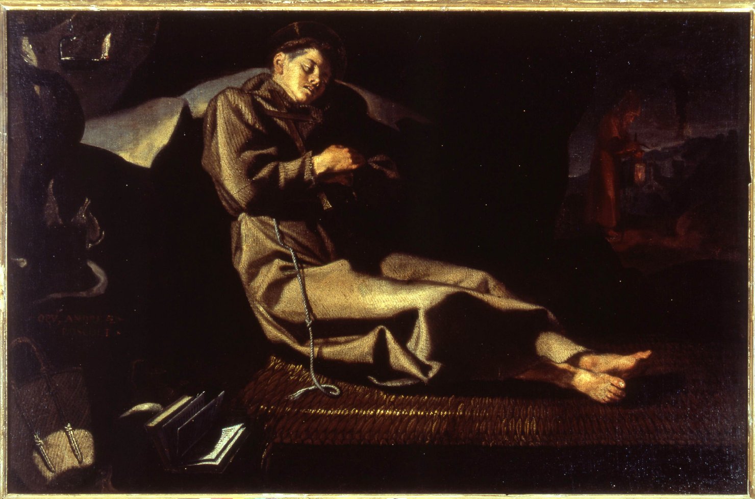 San Francesco d'Assisi morente (dipinto) di Boscoli Andrea (secc. XVI/ XVII)