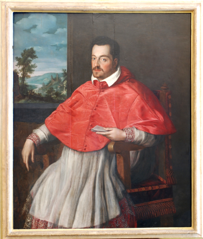 Cardinale Ferdinando I de' Medici (dipinto) di Allori Alessandro (ultimo quarto sec. XVI)