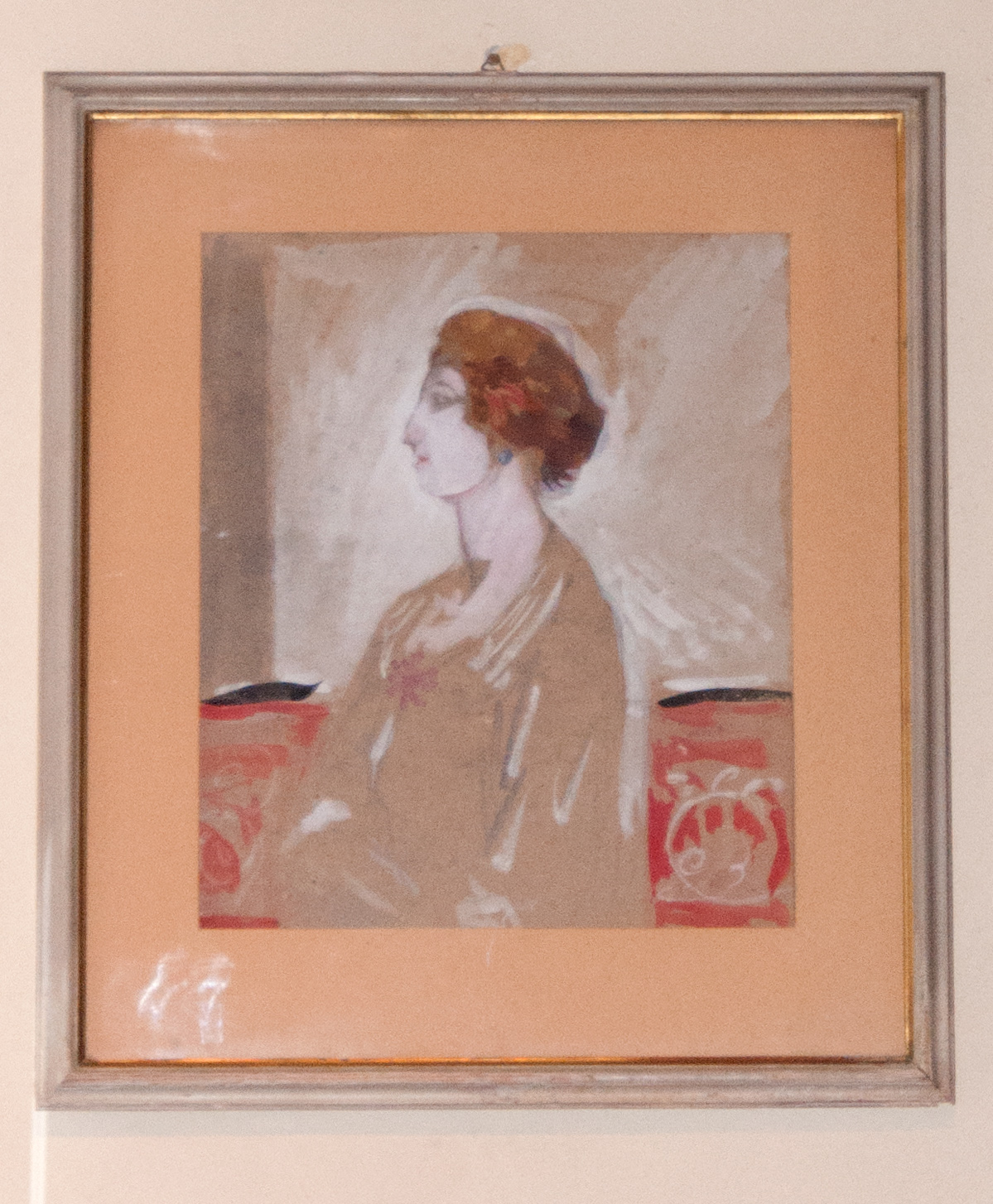 Elena di profilo, ritratto di donna (dipinto, opera isolata) di Griselli Italo Orlando (sec. XX)