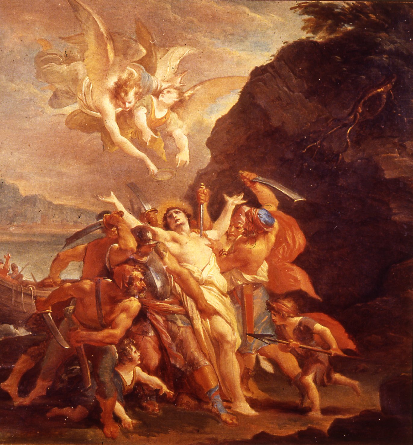 Martirio del Beato Signoretto Alliata (dipinto) di Cades Giuseppe (seconda metà sec. XVIII)
