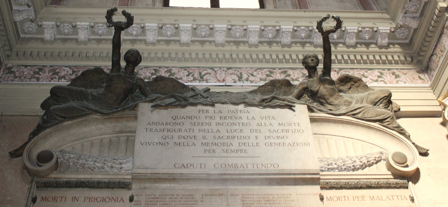 allegoria della Vittoria (monumento ai caduti - a lapide) (sec. XX)