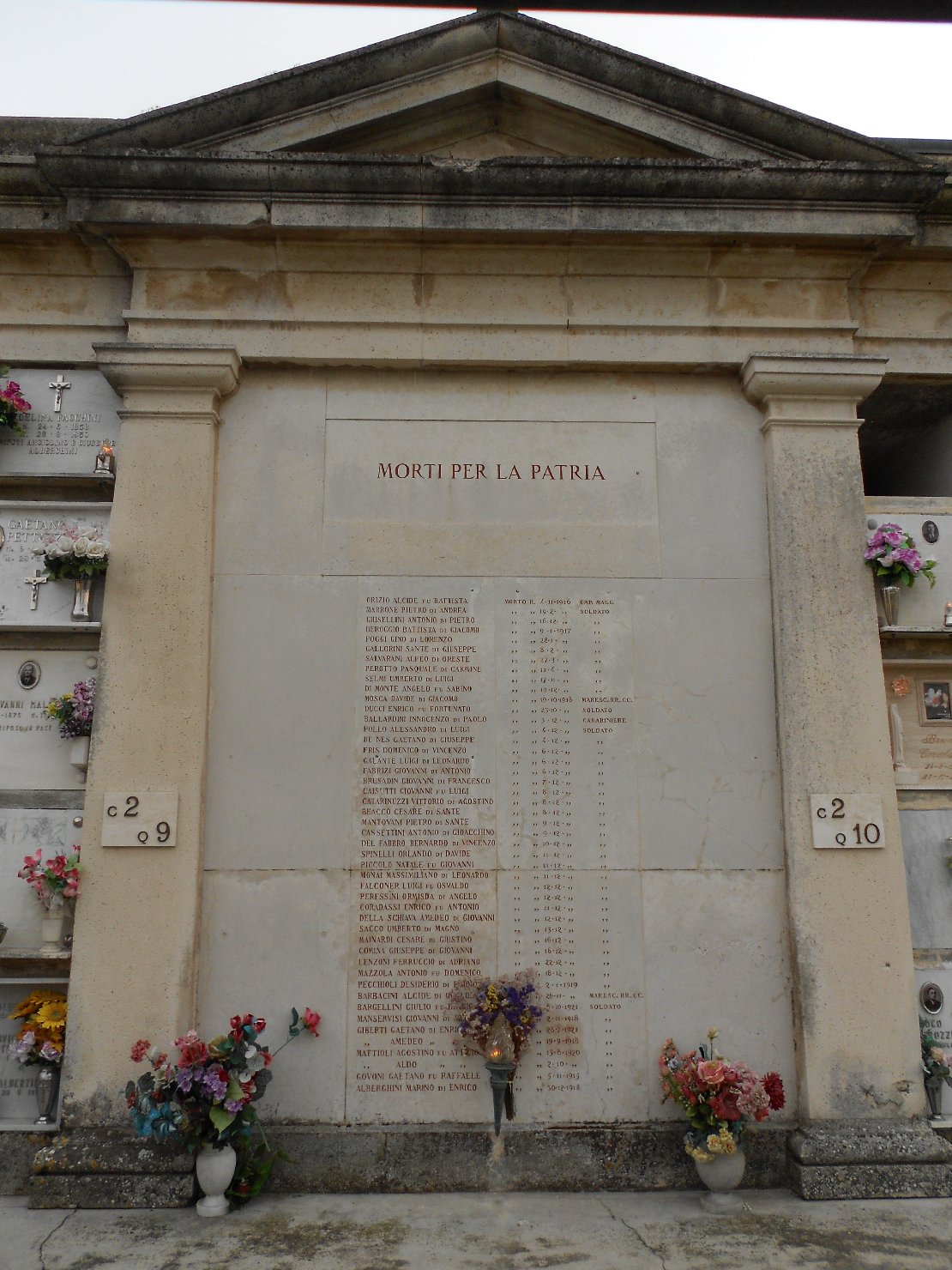 monumento ai caduti - a edicola - ambito bolognese-emiliano (sec. XX)
