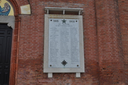 lapide commemorativa ai caduti - ambito ferrarese (sec. XX)