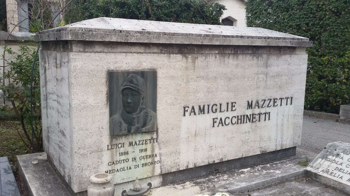 ritratto di Luigi Mazzetti (monumento funebre) - ambito bolognese (sec. XX)