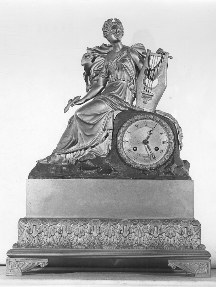 Tersicore (orologio - da mensola, opera isolata) di Pons Honoré, Musy Père & Fils - manifattura francese (prima metà, prima metà sec. XIX, sec. XIX)