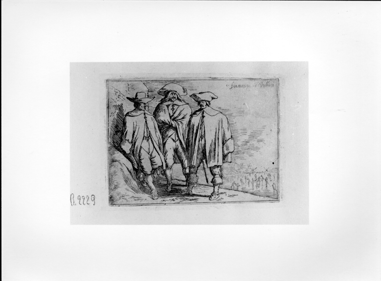 Fiamminghi, figure maschili (stampa) di Baur Johann Wilhelm (secondo quarto sec. XVII)