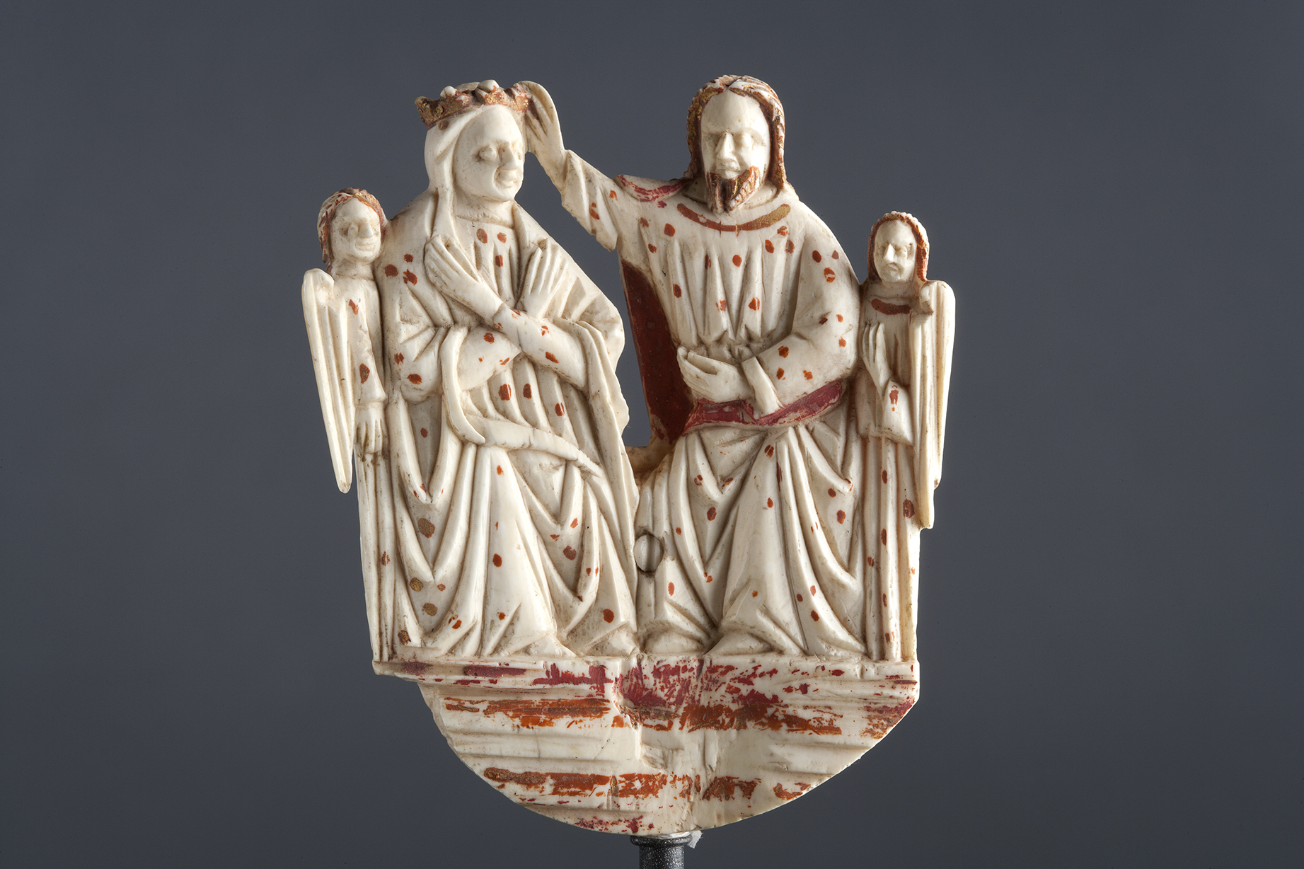Incoronazione di Maria Vergine (scultura per riccio di pastorale, opera isolata) - produzione veneta (seconda metà XIV)