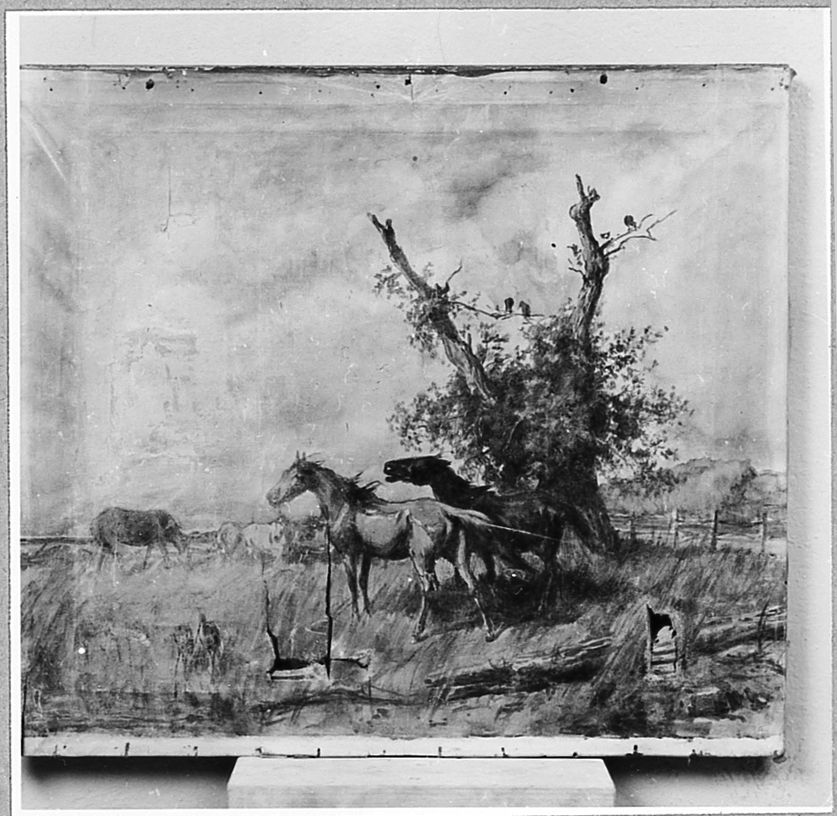 paesaggio con animali (dipinto) di MarkÃ² Andrea (sec. XIX)