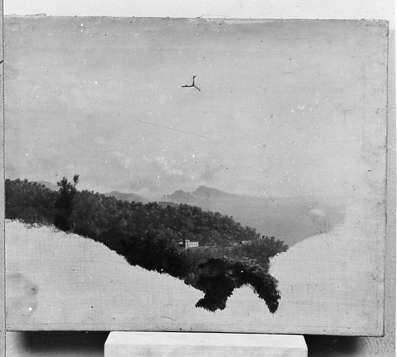 paesaggio marino (dipinto) di MarkÃ² Andrea (sec. XIX)