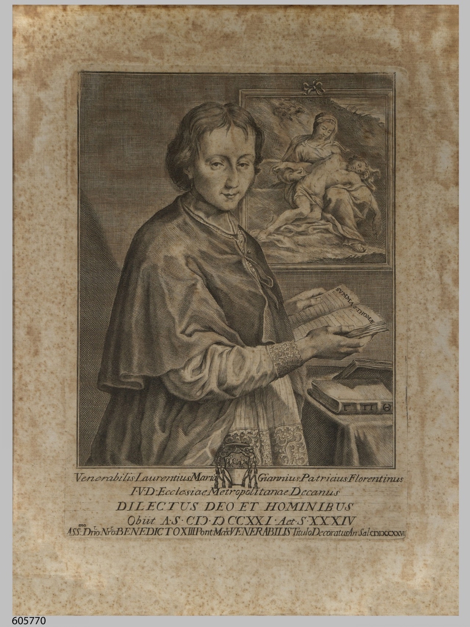 Ritratto del Venerabile Lorenzo Maria Gianni (stampa) - ambito fiorentino, ambito fiorentino, ambito fiorentino (sec. XVIII)