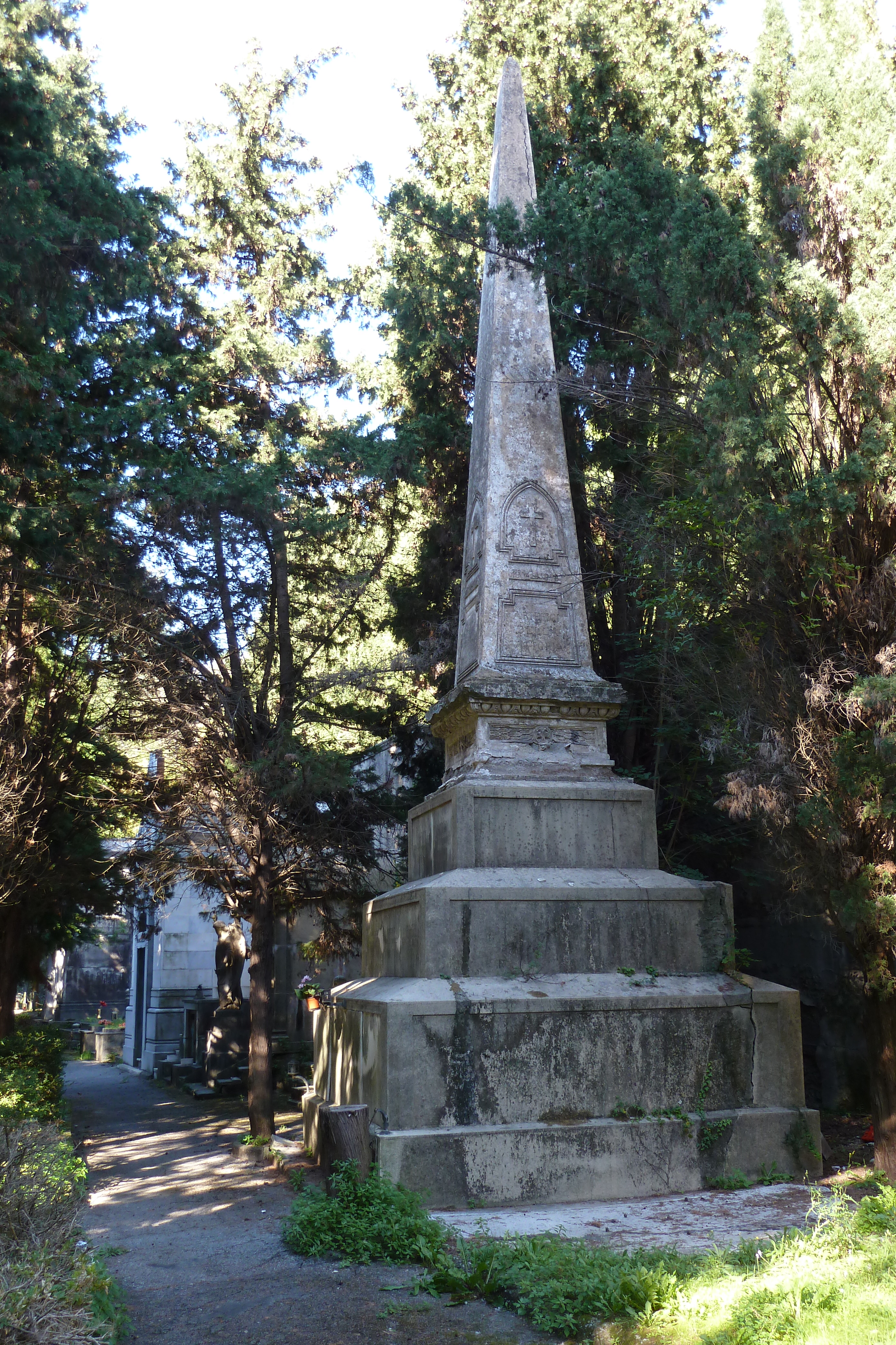 soggetto assente (monumento ai caduti - ad obelisco, opera isolata) - ambito genovese (prima metà XX)