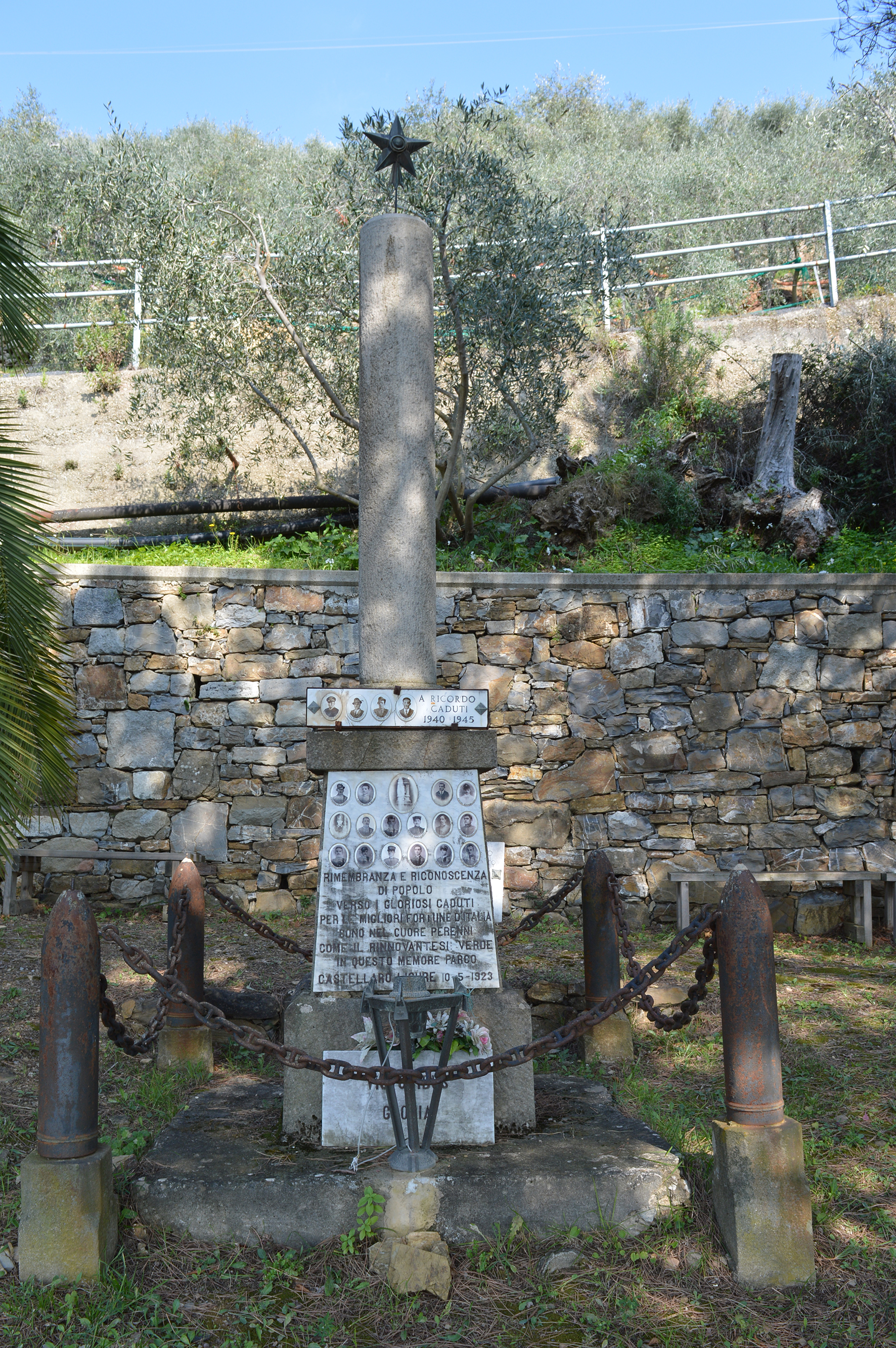 monumento ai caduti - a colonna - ambito ligure (primo quarto XX)